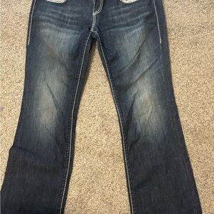 TALL Vigoss Dark Blue Boot Cut Jeans 11/12. 33” length